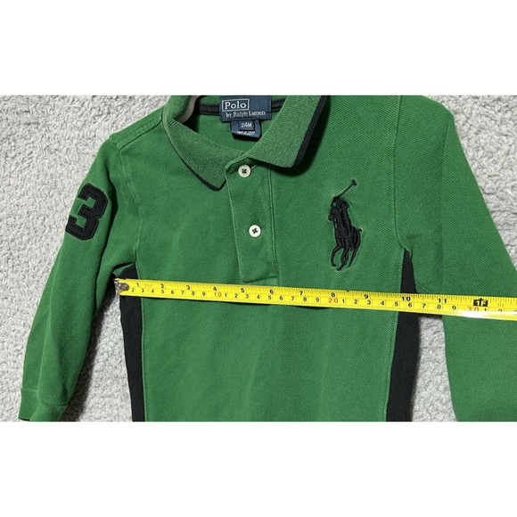 Ralph Lauren Polo Green And Black Big Pony #3 Boys Size 24 Months Preppy - Picture 5 of 9
